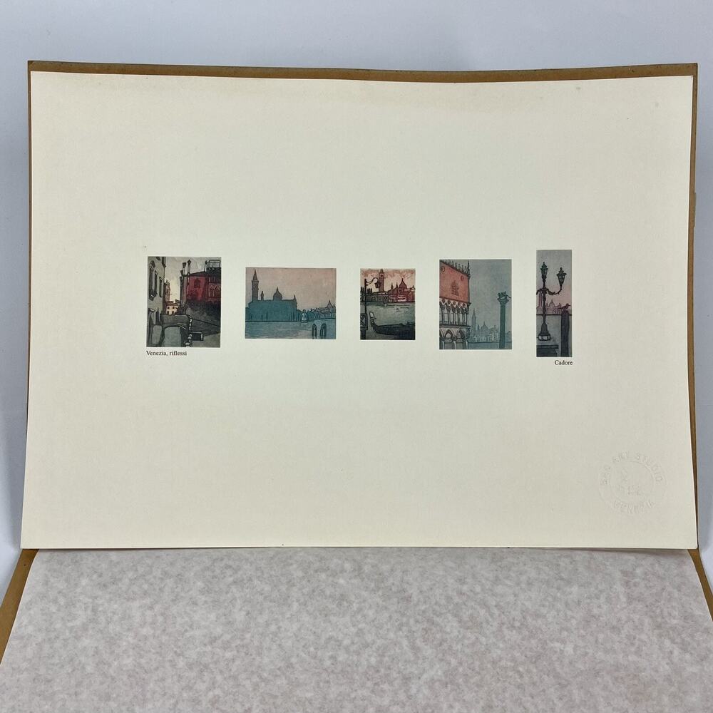 Paolo Baruffaldi BAC Studio Cadore Aquatint Etchings Riflessi Venezia Art